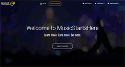 Desktop Screenshot of musicstartshere.org