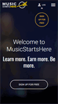 Mobile Screenshot of musicstartshere.org